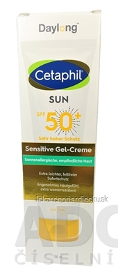 Daylong Cetaphil SUN Sensitive Gel-Creme SPF 50+ gél-krém s ochranným faktorom 1x100 ml