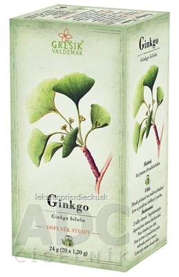 GREŠÍK GINKO bylinný čaj v nálevových vreckách 20x1,2 g (24 g)