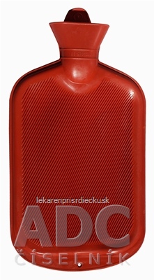 Termofor č.2,5 - zahrievacia gumená fľaša (pre 1,2 litra vody) 1x1 ks