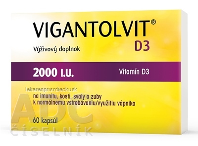 VIGANTOLVIT D3 2000 IU cps 1x60 ks