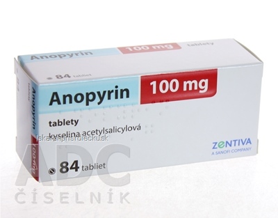 Anopyrin 100 mg tbl (blis.) 1x84 ks