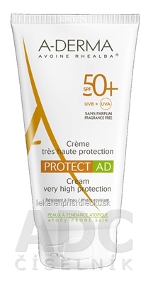 A-DERMA PROTECT AD CRÈME SPF50+ krém (koža so sklonom k atopii) 1x150 ml