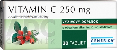 GENERICA Vitamin C 250 mg tbl 1x30 ks