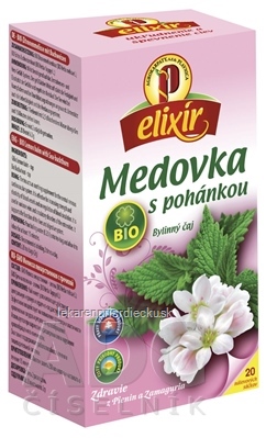 AGROKARPATY BIO Medovka s pohánkou bylinný čaj, balené vrecúška, 20x1,5 g (30 g)