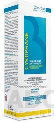 Cystiphane BIORGA Šampón proti vypadávaniu vlasov 1x200 ml