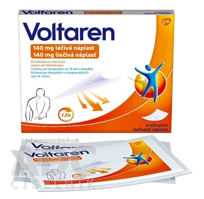 Voltaren 140 mg liečivá náplasť emp med (nápl.pap./Alu/PEX laminát) 1x5 ks