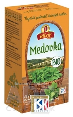 AGROKARPATY BIO Medovka bylinný čaj, čistý prír. produkt, 20x2 g (40 g)