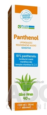 PLUS LEKÁREŇ Panthenol 10% TELOVÉ MLIEKO sensitive, upokojujúce 1x230 ml