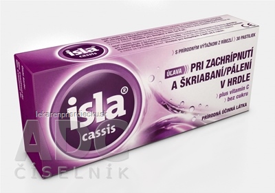 ISLA CASSIS plus vitamín C, pastilky 1x30 ks