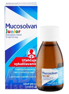 Mucosolvan Junior sir 15 mg/5 ml (fľ.skl.) 1x100 ml