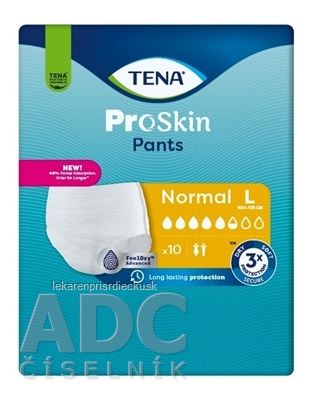 TENA Pants Normal L naťahovacie inkontinenčné nohavičky (inov.2024) 1x10 ks