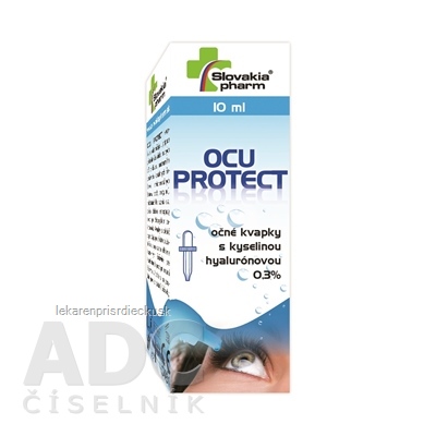 Slovakiapharm OCU PROTECT 0,3% očné kvapky s kys. hyalurónovou 1x10 ml